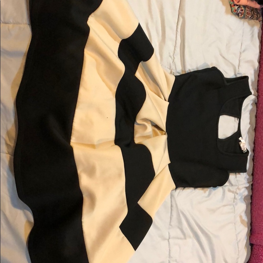 Black and Khaki Gown